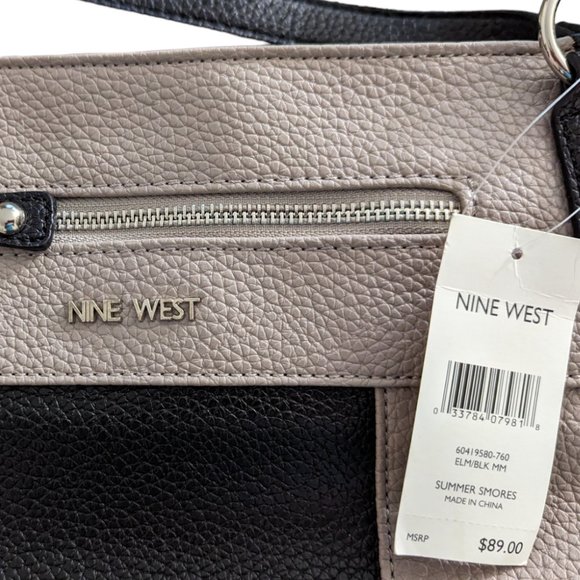 Nine West NWT Summer S'mores Handbag, black/grey - Picture 3 of 5